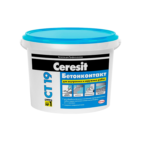 Ceresit СТ19 Грунт-Бетонконтакт, 15 кг, шт